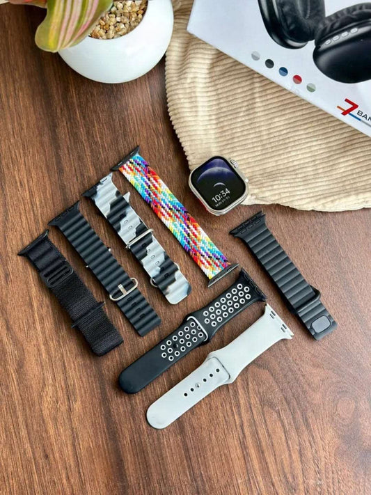 P9 Ultra 2 Combo | Smartwatch & 7 Straps & Airmax Headset